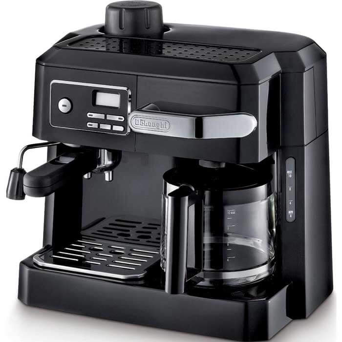 combine of coffee maker and espresso machine