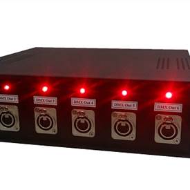 تقویت کننده سیگنال DMX 512   –   یک به شش کانال