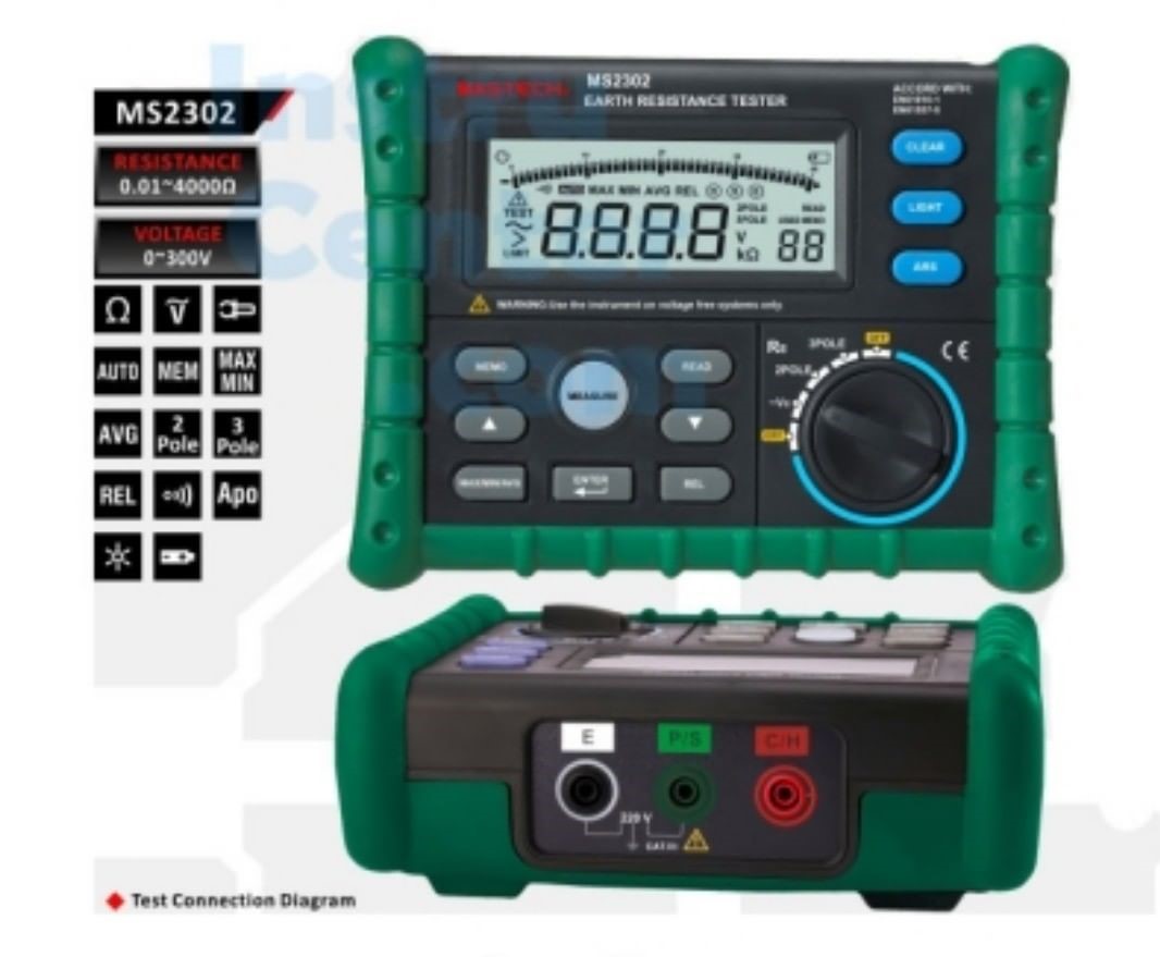 ارت سنج دیجیتال سه سیمه مدل MS2302 ساخت Mastech