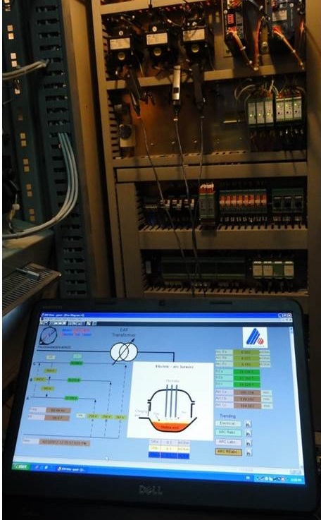دستگاه آنالیز سیستم الکترود رگولیشن کوره‌های قوس الکتریکی