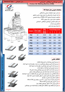 جوشکاری اصطکاکی مدل تحقيقاتی