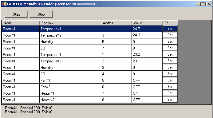 SMARTWARE SCADA MODBUS READER