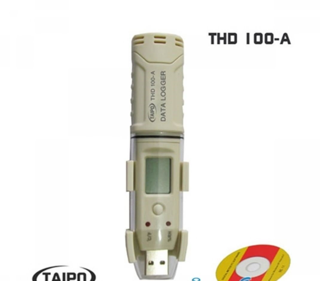 دیتالاگر USB دما و رطوبت با صفحه نمایش مدل THD 100-A ساخت TAIPO تایوان